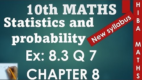 10th maths chapter 8 exercise 8.3 question 7 tn samacheer hiba maths