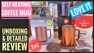 ION BATTERY BRONZE COFFEE MUG From Walmart Self Heating Keep Coffee Warm Unboxing & Detailed Review
