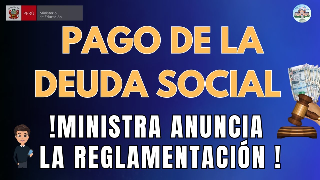 𝗣𝗔𝗚𝗢 𝗗𝗘 𝗟𝗔 𝗗𝗘𝗨𝗗𝗔 𝗦𝗢𝗖𝗜𝗔𝗟! 𝗠𝗜𝗡𝗜𝗦𝗧𝗥𝗔 𝗔𝗡𝗨𝗡𝗖𝗜𝗔 𝗤𝗨𝗘 𝗦𝗘 𝗩𝗜𝗘𝗡𝗘 𝗘𝗟 𝗣𝗔𝗚𝗢 𝗣𝗔𝗥𝗔
