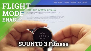 How to Enable Airplane Mode in SUUNTO 3 Fitness – Flight Mode