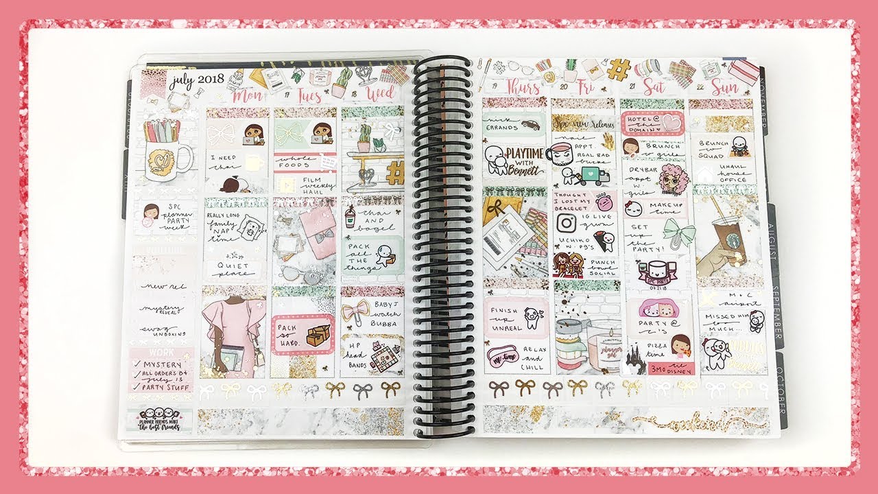 plan with me planner party week spc youtube planner party