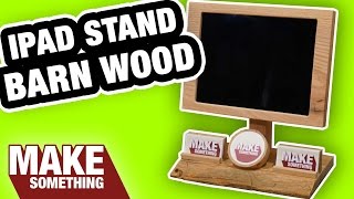 Easy woodworking project. Making a tablet display stand for craft shows. Subscribe for weekly woodworking projects: ...
