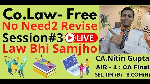 Company Law Free , video 3 ,  Guarantee any subject any topic , best wishes to all