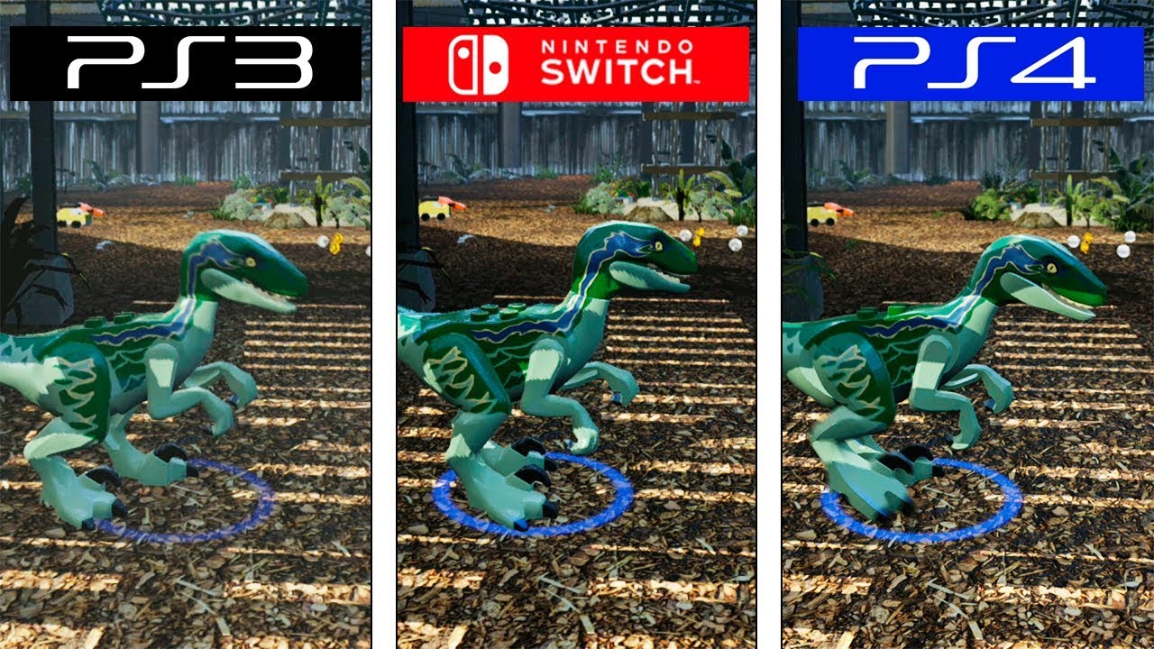 Lego Jurassic World, Switch vs PS3 vs PS4
