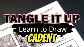 Mastering the "Cadent" Tangle Pattern in Zentangle Drawing