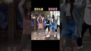 haerin predubet dance 2018 vs 2022❤💙 #newjeans #haerin