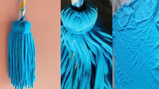 #floorcleaingmop |how to make floor cleaning mop|mop from old Tshirt|Reuse old cloths|crafty geetha