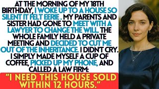 At my 18th birthday, my parents rewrote the will, so I told my lawyer sell the house in 12 hours...