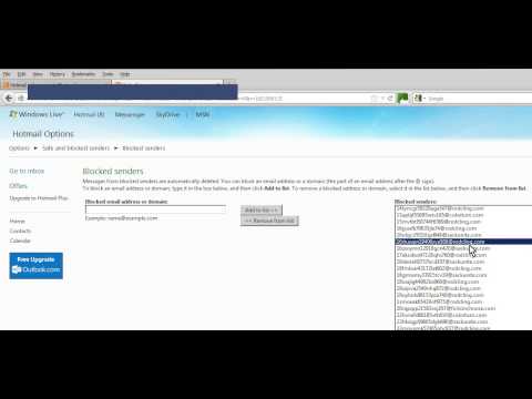How to block SPAM on email Hotmail Gmail Live etc