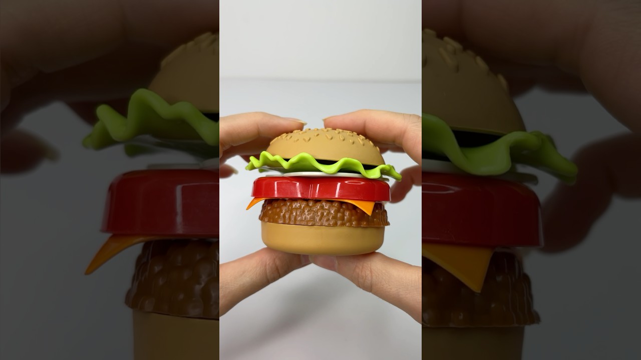 Satisfying with Unboxing Burger Toy ASMR Video 🍔