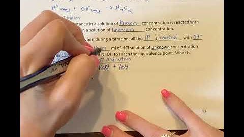 Acid Base Titrations