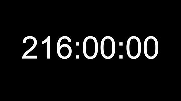 216 Hour Timer Count Up