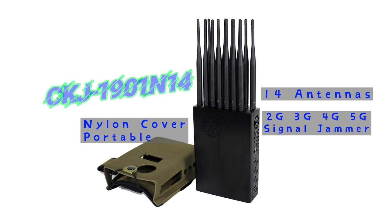 New Handheld 14 Antennas 5G Signal Jammer With Nylon Cover, Blocker 5G 4G Wi-Fi5G GPS WIFI RF Signal