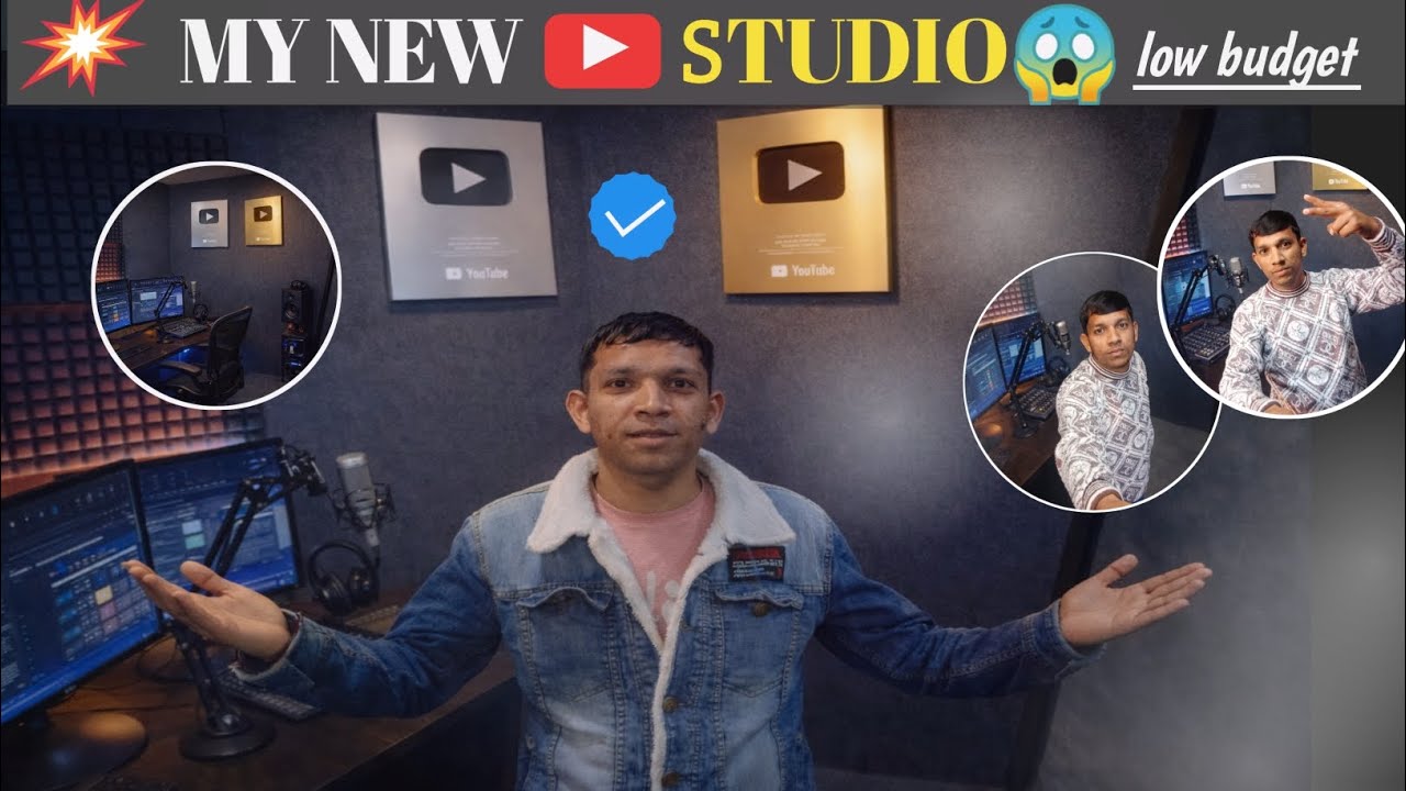 My New YouTube Studio Setup 😱 | Low Budget Studio Tour 2026 - YouTube