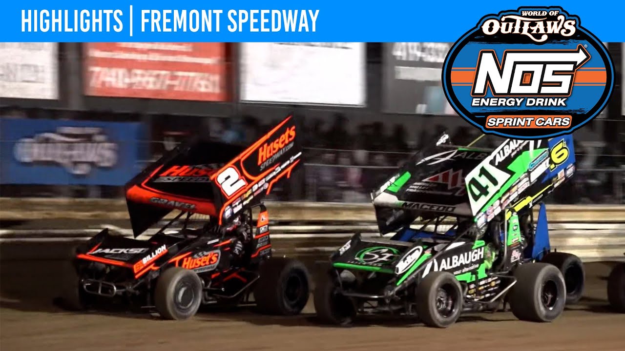World of Outlaws NOS Energy Drink Sprint Cars | Fremont Speedway | May ...