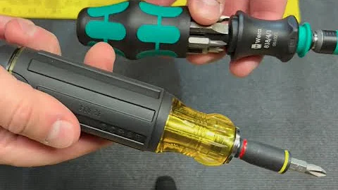 New Klein 14-1 HVAC Screwdriver vs Wera 818/4/1
