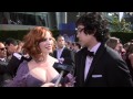 Christina Hendricks And Geoffery Arend 62nd Primetime Emmys Red Carpet 2010 