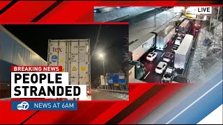 Drivers stranded for hours along I-95 in Northern Virginia after winter storm