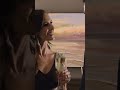Calm Beach Sunset 🌅 4K Relaxing Ocean Ambience | Minimalist Art Screensaver (4 Hours)