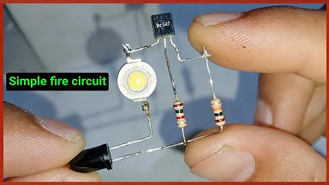 how to make simple fire circuit with photo diode