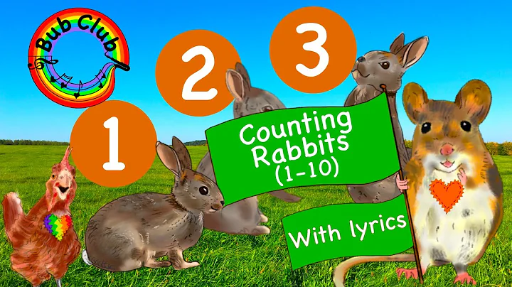 Counting Rabbits (Lyrics Video) - Bub Club | Kids Songs & Nursery Rhymes