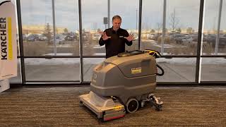 The Kärcher BR 85/100 W Cylindrical Walk-behind Scrubber by Karcher Professional Cleaning Solutions in Action! 1,571 views 8 months ago 7 minutes, 1 second