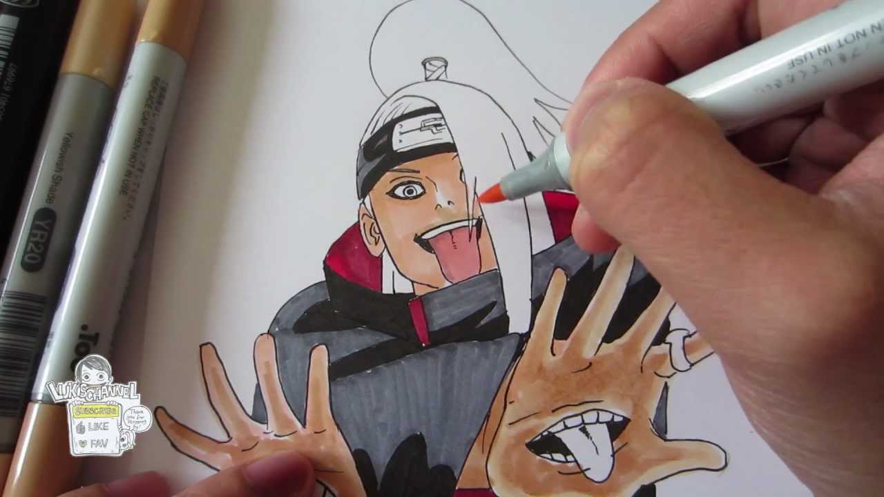 How To Draw Deidara デイダラ Youtube