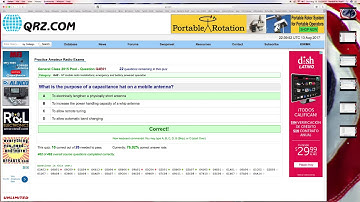 Randall M. Rueff (K9RMR) takes a QRZ Practice Amateur Ham Radio (General) Exam on 8-13-2017 A.D. (7)
