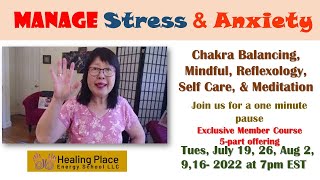 Manage Stress &amp; Anxiety - What Do Stress and Anxiety do to your Energy Flow? One Minute Reset!