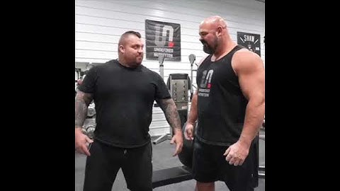 Eddie and Brian BATTLE!!! #shorts #eddiehall #bodybuilding #strongman