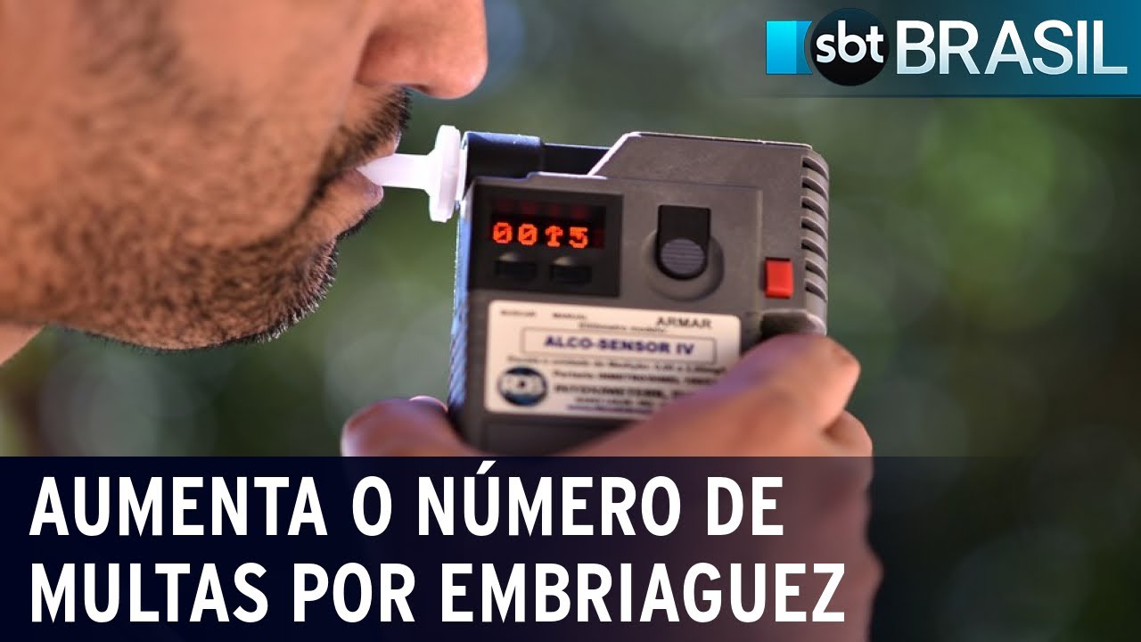 Aumenta o número de multas por embriaguez ao volante | SBT Brasil (01 ...