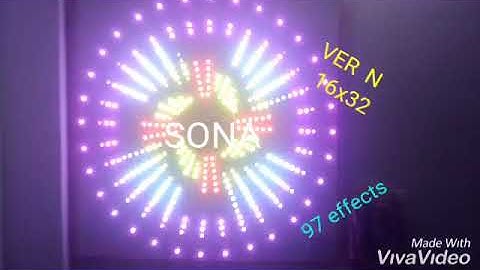 Circle pixel controller 16x32