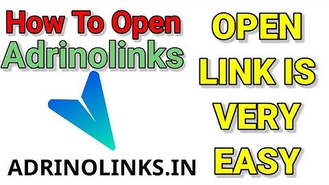How to Open Adrinolinks | Adrinolinks kaise open kare | adrino link | adrinolinks open is very Easy