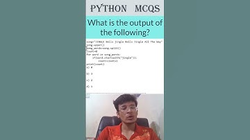 Rapid Python MCQ Solution | Learn Python Quickly #infytqmcq #infytq #shorts #python