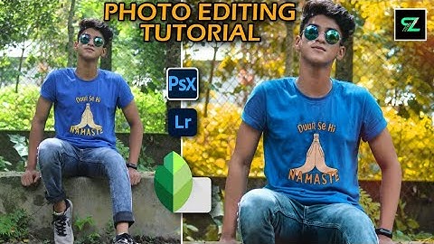 How to change background colour by Snapseed, Lightroom, Photoshop Express