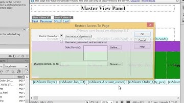 How to Give Access Restriction to a PHP Page Using Dreamwaver CS6