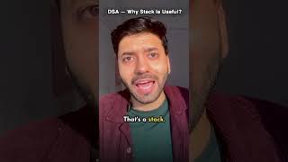 Stack Explained in 1 minute🔥💻🚀 #shorts #interview #coding #datastructures #algorithm #dsa #viral