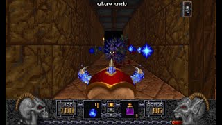 HERETIC on Heretic + Hexen - E1M2 THE DUNGEONS - Bring Them Oneth ( ALL SECRETS )