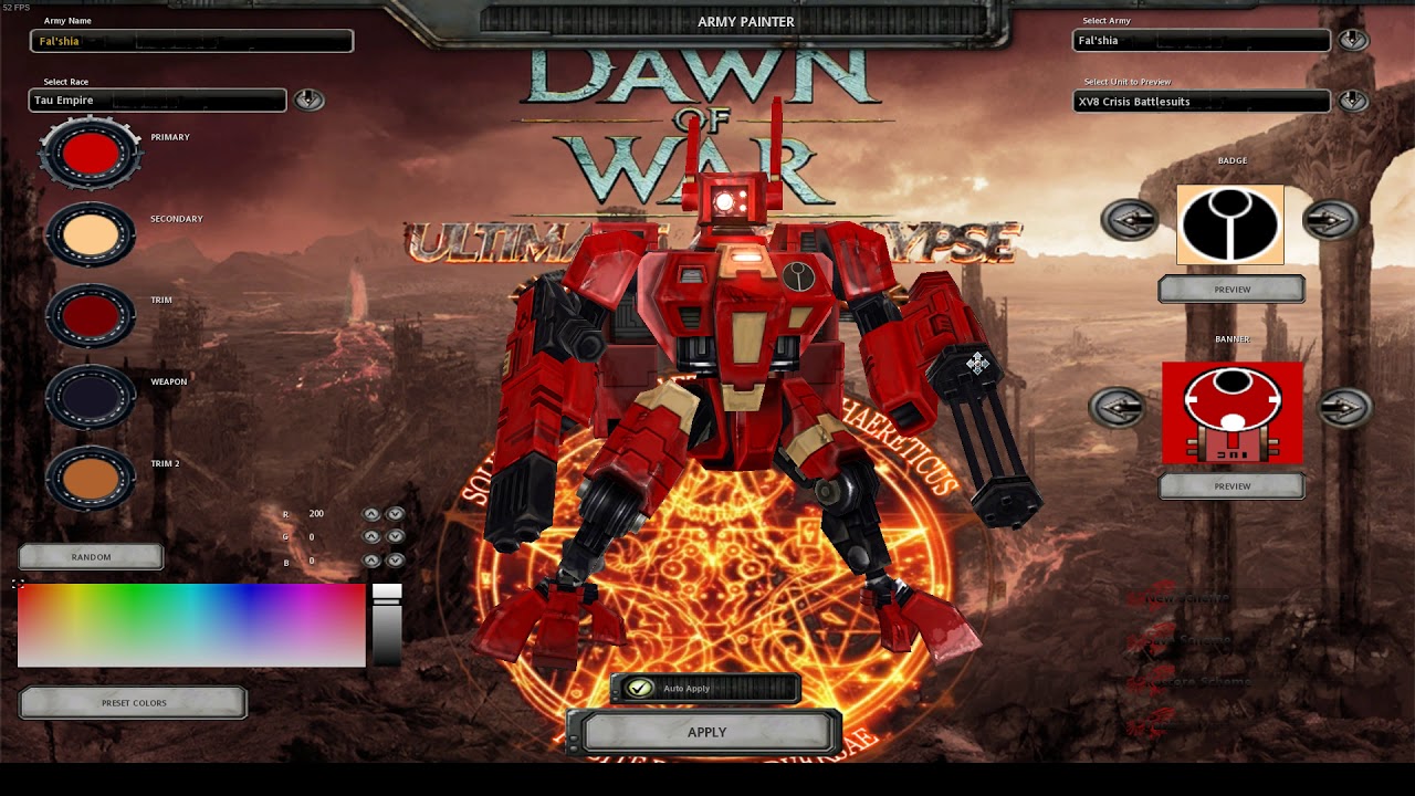 Warhammer 40000  Dawn of War   Soulstorm  tau empire