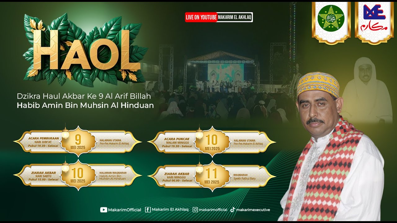 🔴LIVE | ACARA PUNCAK HAOL AKBAR KE 9 HABIB AMIN BIN MUHSIN AL HINDUAN
