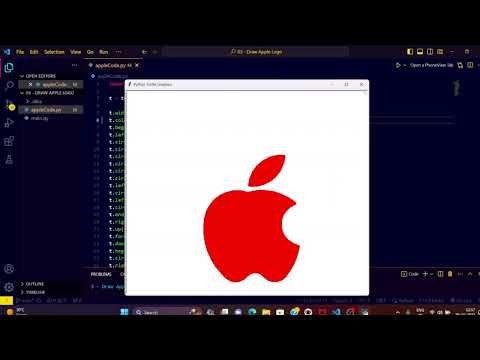 Python Turtle Tutorial Drawing the Apple Logo Step by Step