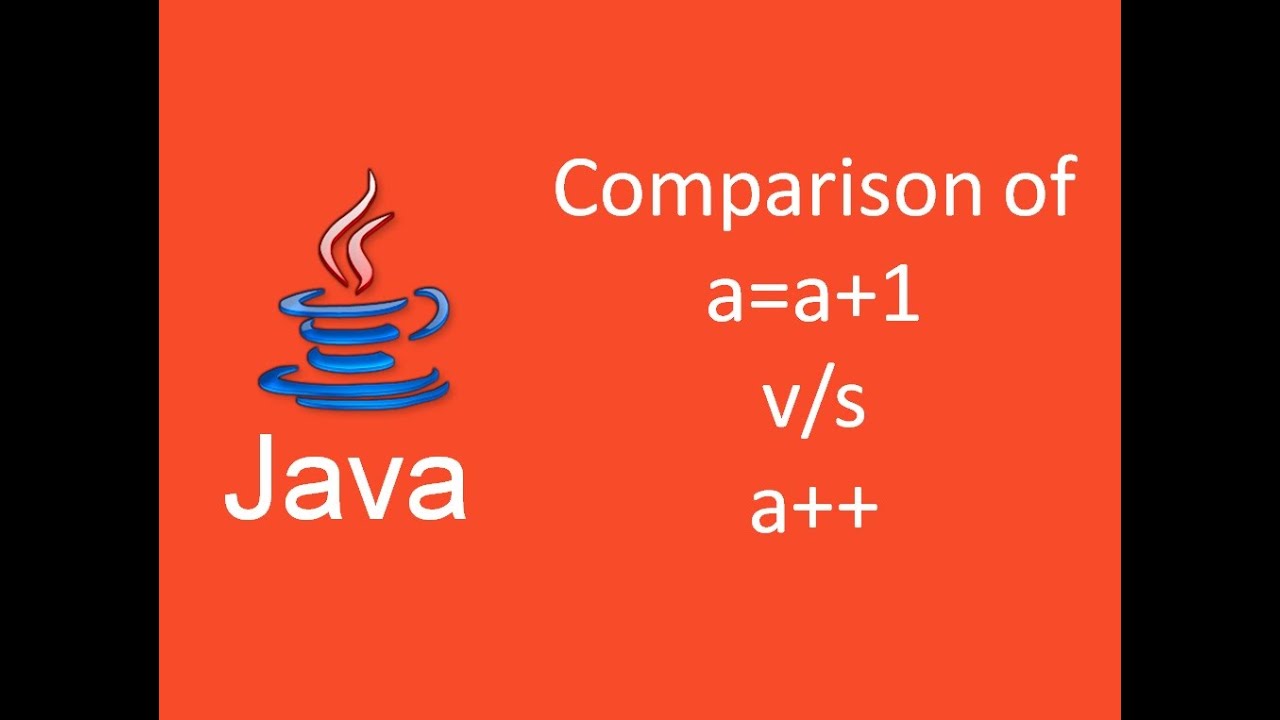 Which is faster a++ or a=a+1 in java - YouTube