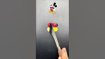 Mickey The mouse character color mix. #mickeymouse #disney