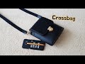 Leather Craft Making Crossbag 가죽공예 크로스백 만들기 free pattern PDF