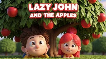 Are Your Kids LAZY? Watch Lazy John And Apples MORAL Story For KIDS!