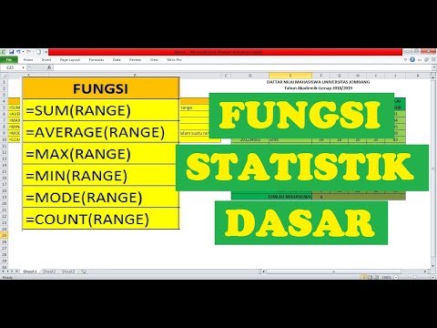 FUNGSI STATISTIK DASAR