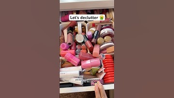 Let’s declutter my setting spray and powder drawer 😩