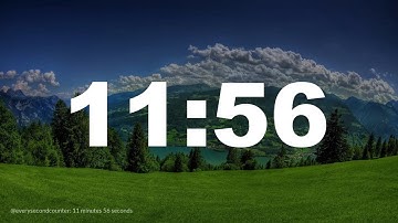 11 minutes 56 seconds [716 secs] clock timer countdown || Alarm Focus || Chill Music