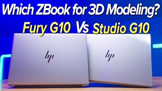 ZBooks RIGHT CHOICE for 3D Modeling? // HP ZBook Fury Vs Studio G10