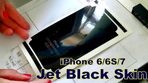 iPhone 6/6S/7 jet black skin produce - apply -  review process